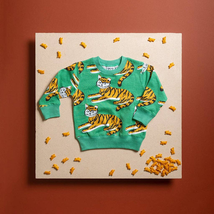 Kids Tiger Allover Sweatshirt BK11