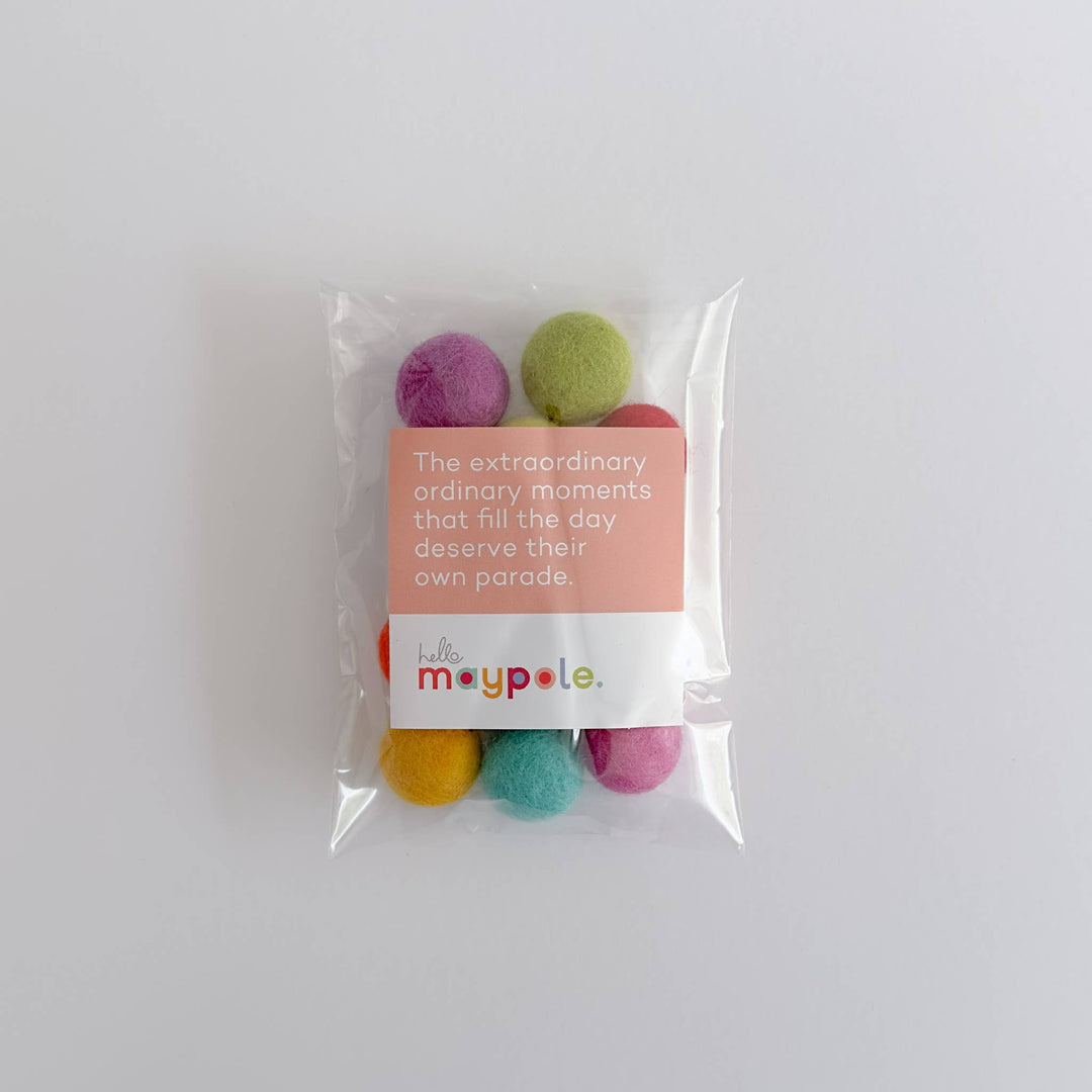 12 Felt Balls - Brights Slingshot Refill - Crafts MP753
