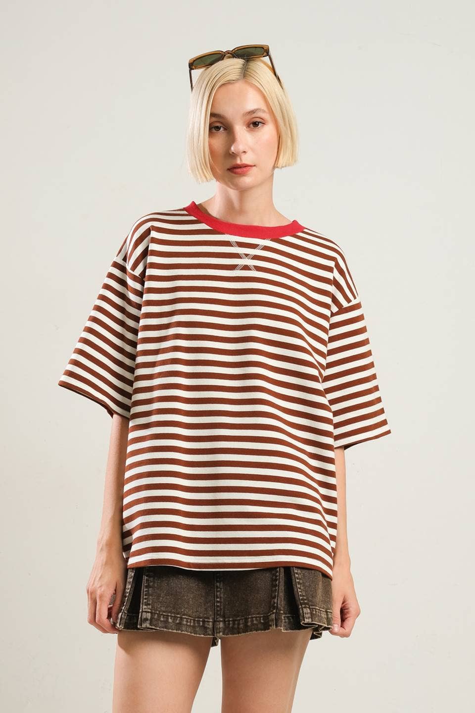 A striped knit top - FT1255