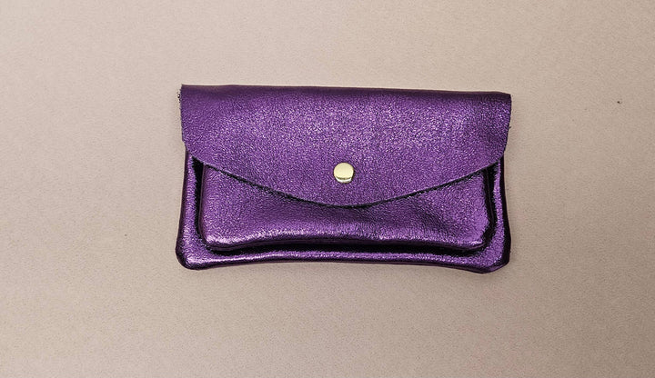 Kangaroo double pocket cowhide leather wallet: Bordo RM29