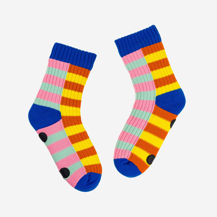 Super Stripe Knit House Socks VR983