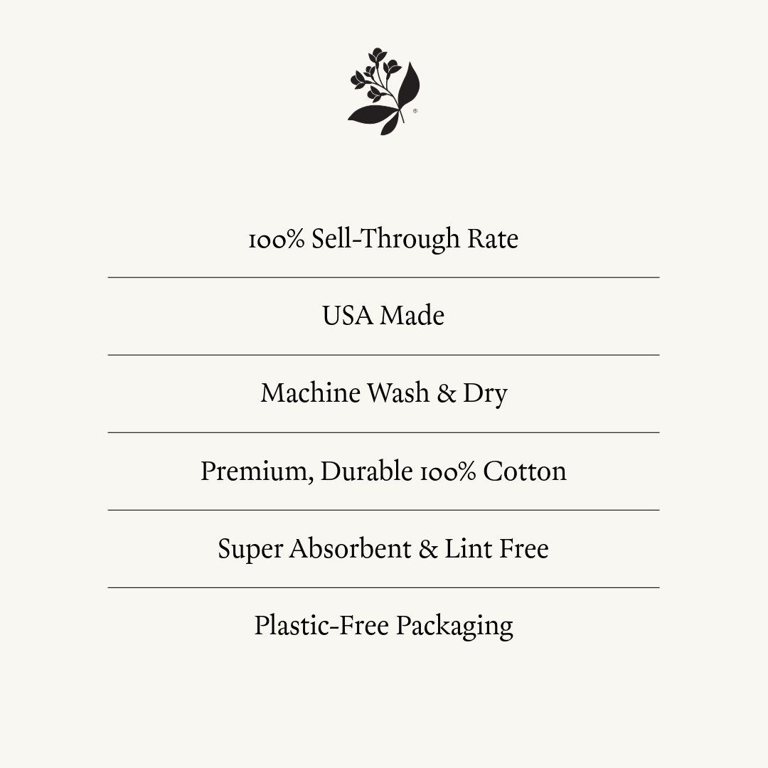 Purple Farmers Market Tea Towel | Cotton Flour Sack Towel