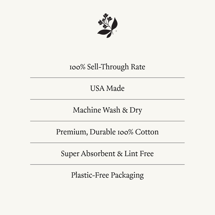 Purple Farmers Market Tea Towel | Cotton Flour Sack Towel