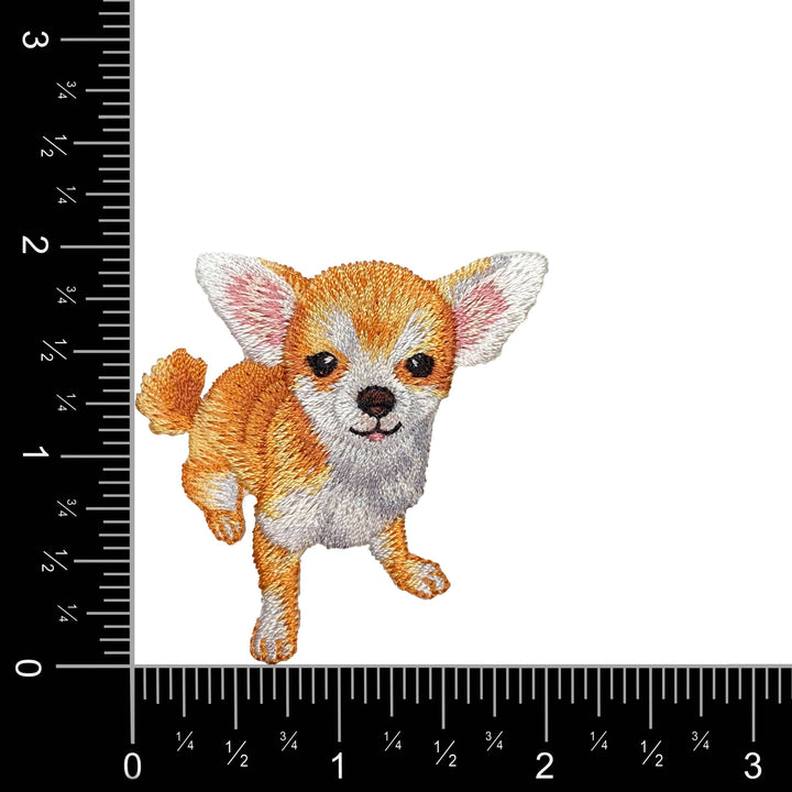 Chihuahua Puppy Dog Embroidered Iron on Patch IR
