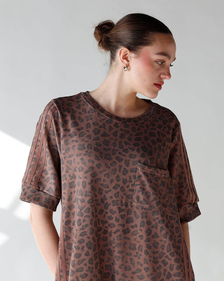 HIP WILD THING LEOPARD TRACK DRESS HE34