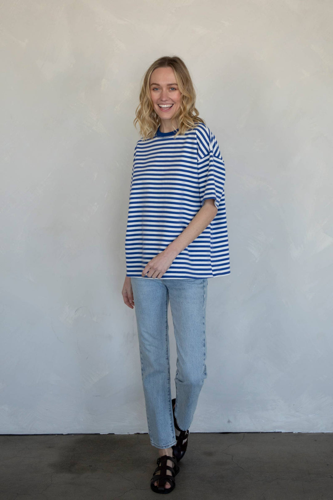 Cassandra Striped Tee TBS45