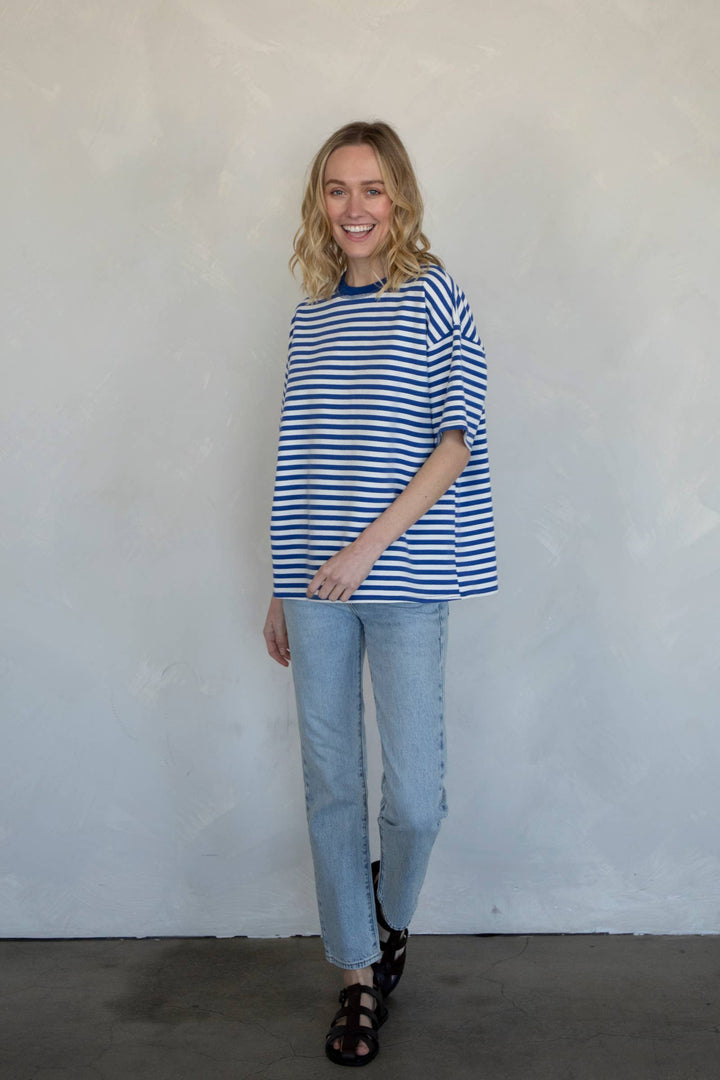 Cassandra Striped Tee TBS45