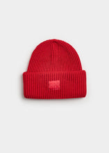 Load image into Gallery viewer, Adult Mad Hatter Ribbed Knit Beanie - Lipstick Red AW22