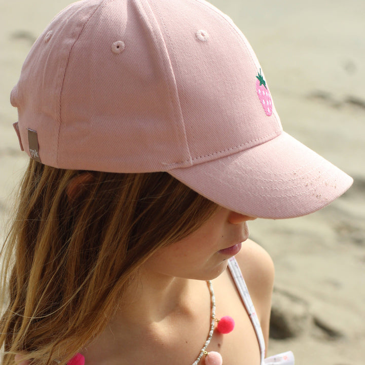 Kids Baseball Hat - Pink Strawberry 3-7 years PP437