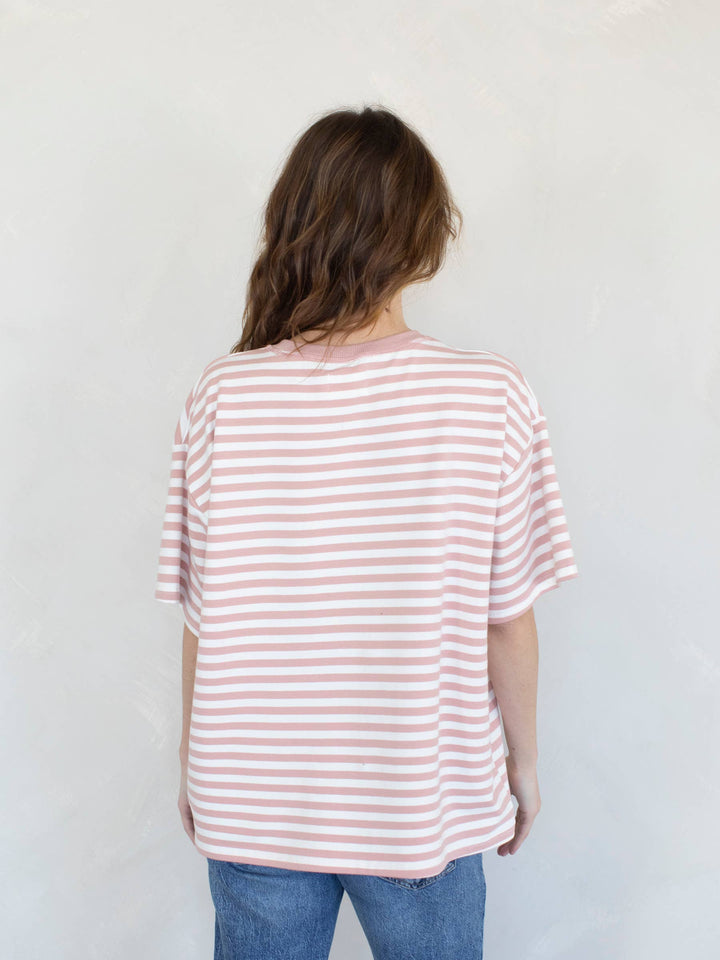 Cassandra Striped Tee TBS45