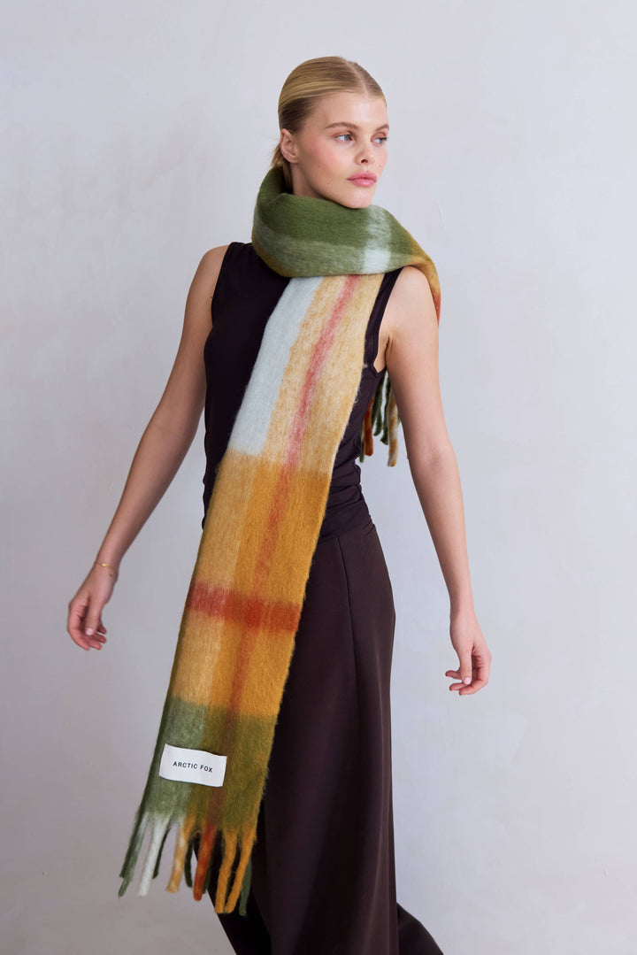 The Stockholm Scarf - 100% Recycled - Mossy Spring - FW26