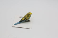 Load image into Gallery viewer, Mojito Green Parakeet Porcelain Miniature