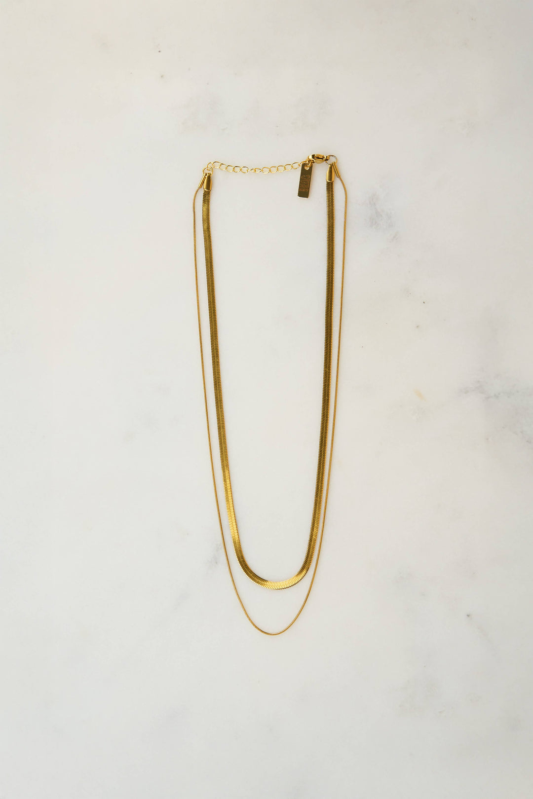 Layered Zoe Necklace - 18K Gold Plated PJ376