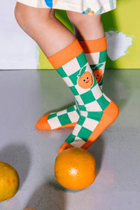 Orange Juice 3D Socks, Kids