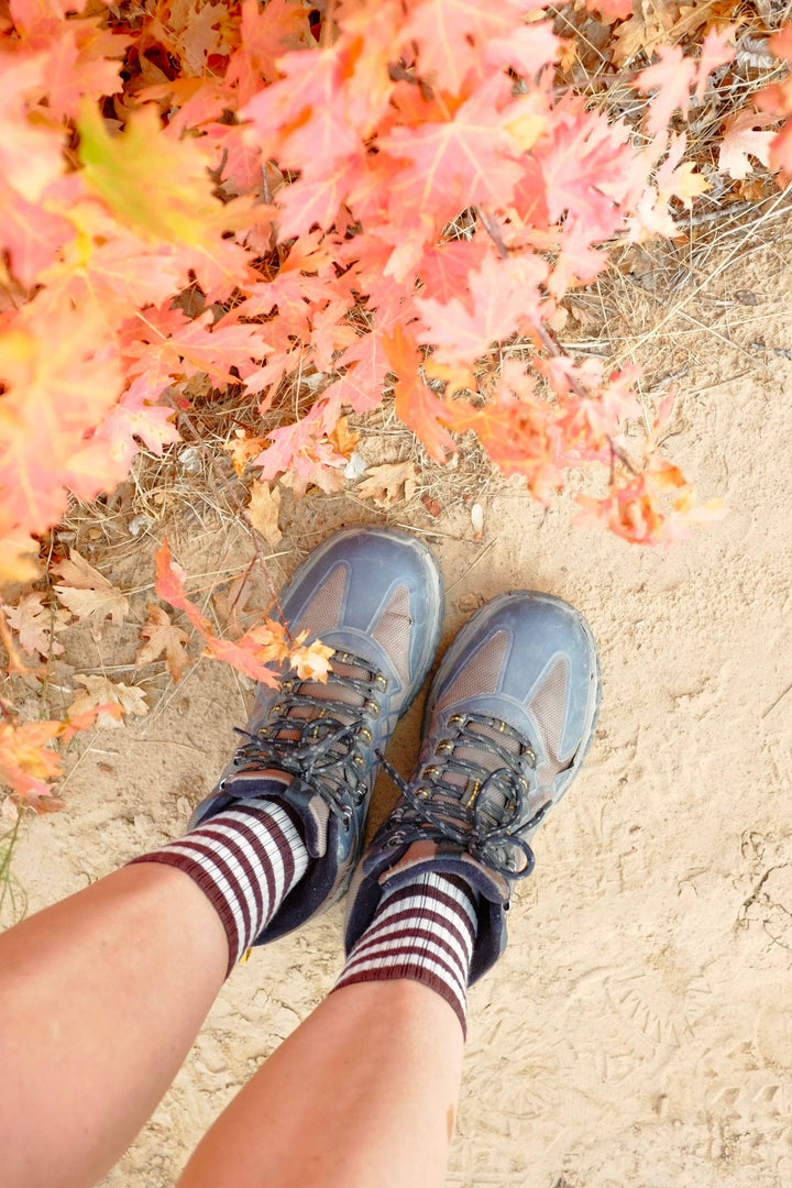 Retro Ribbed Striped Socks Spring time