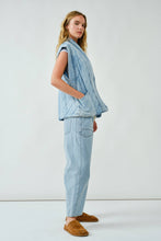 Load image into Gallery viewer, AA2816 MARIANA OVERSIZED QUILTED DENIM VEST