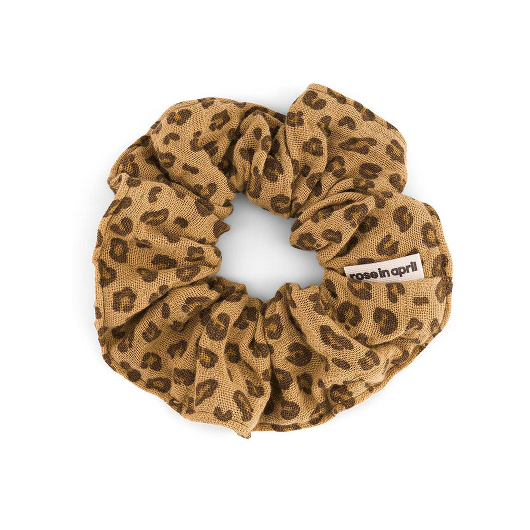 SCRUNCHIE MINI LEOPARD COFFEE