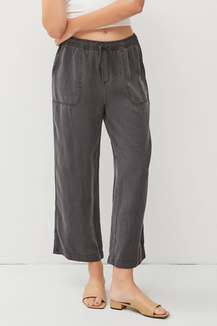 TENCEL DRAWSTRING WIDE LEG PANTS BC234