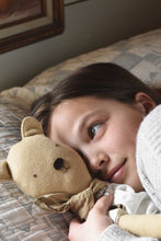 Load image into Gallery viewer, Agatha the Bear Doll- Chambray skirt