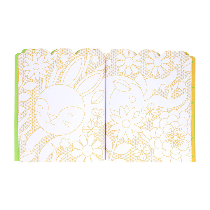 Coloring Book With Stickers: Bunnies