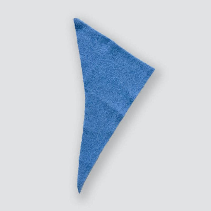 Solid Color Knitted Wool Blend Triangle Scarf for Women SL499