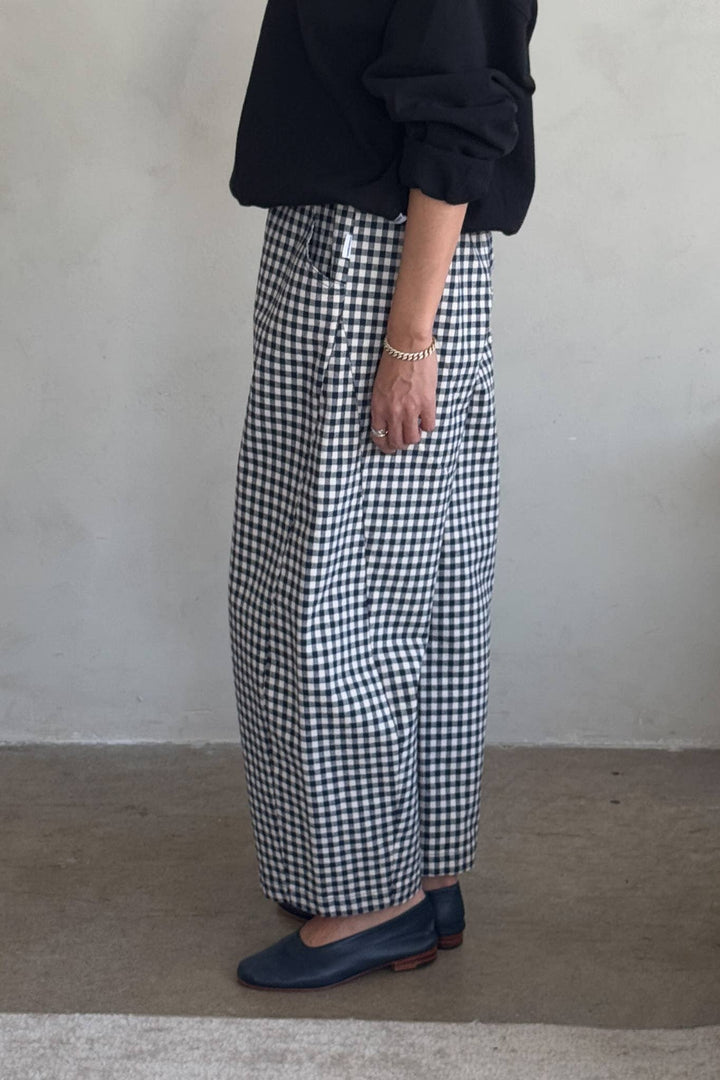 Black Gingham Arc Pants Le Bon Shoppe LB101