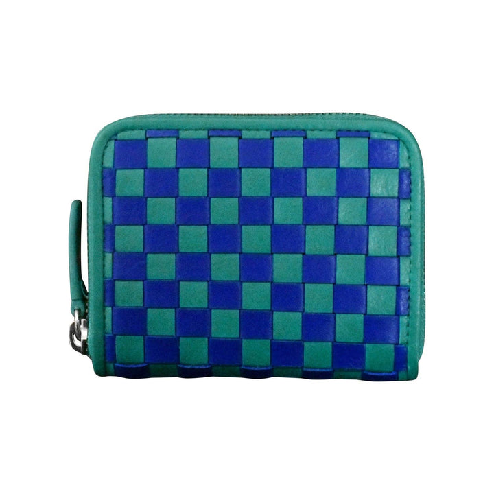 7104 CHECKERBOARD ZIP AROUND WALLET LL223