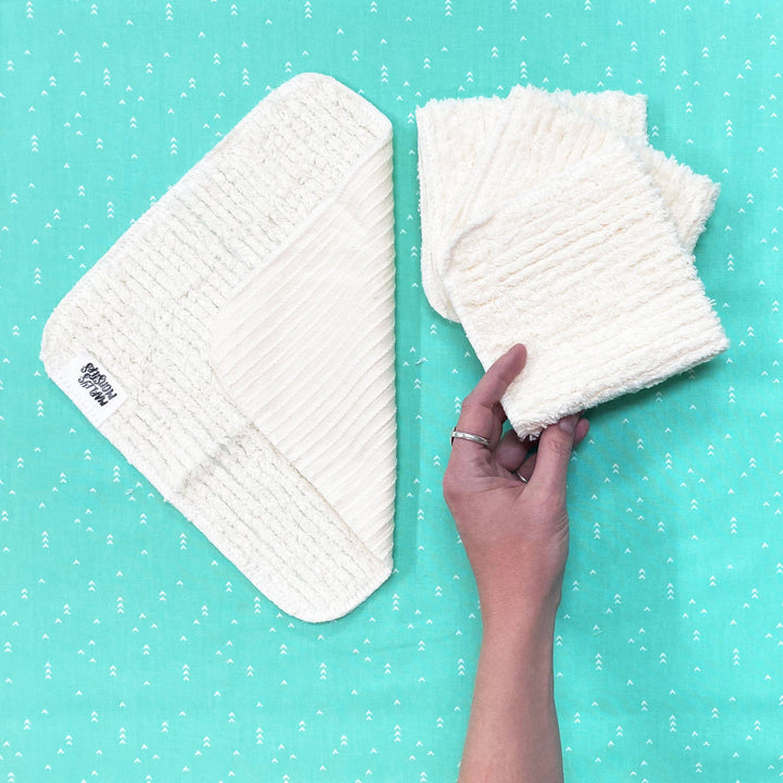 Washcloths: Cotton Chenille - 4 Count Set - Case of 6 MAS79