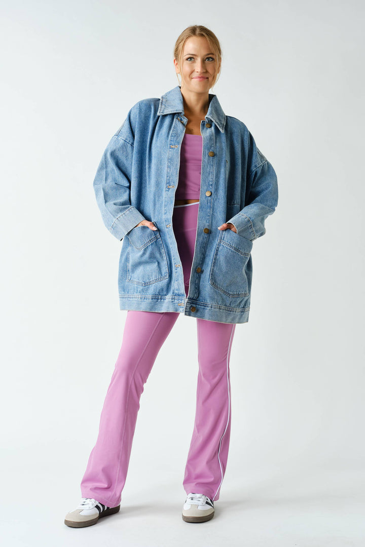 Boxy-Cut Denim Jacket KJ55