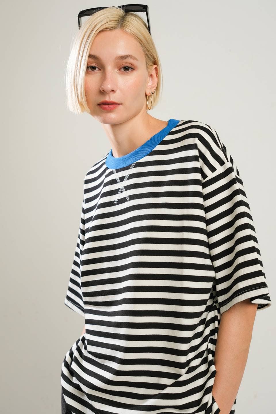 A striped knit top - FT1255