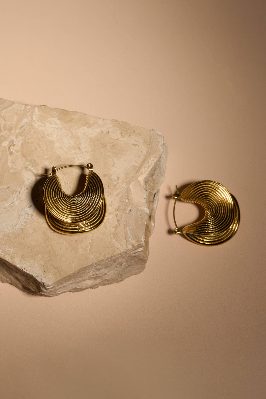 Calypso Hoops - 18K Gold Plated or Stainless Steel PJ398