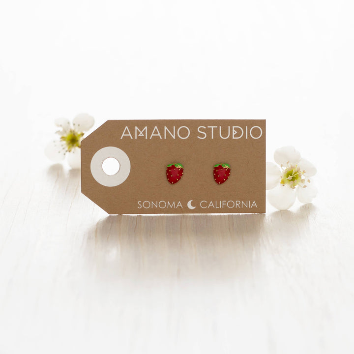 Strawberry Stud Earrings AM992
