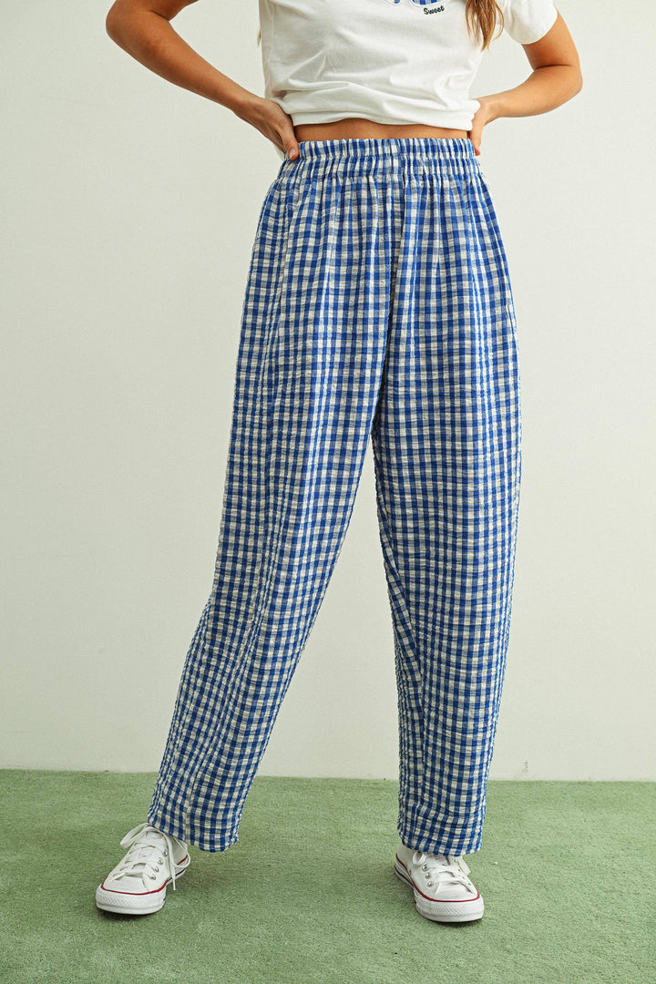 GINGHAM PANTS MM861