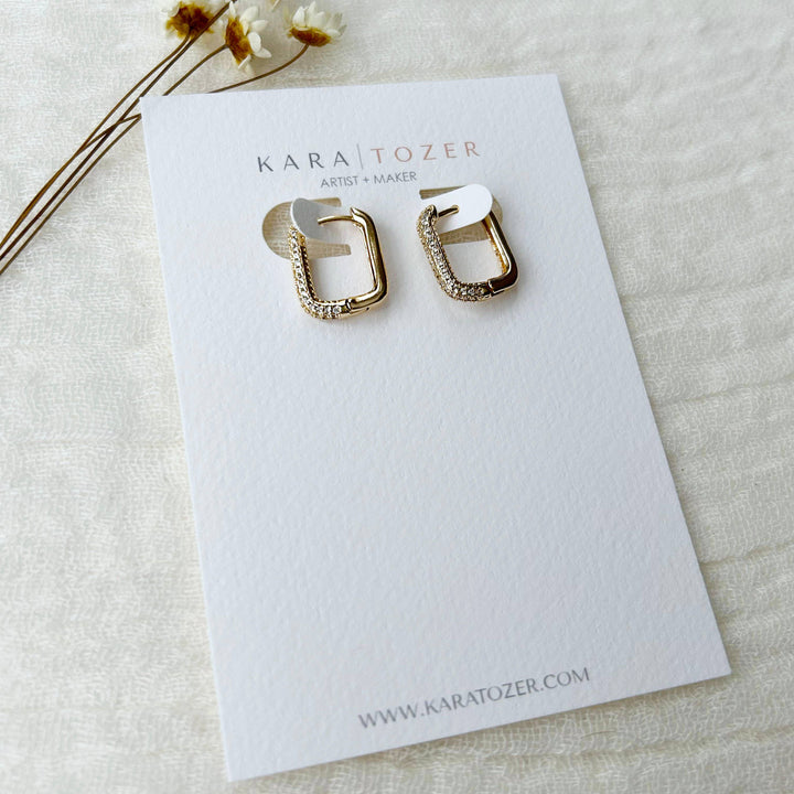 Everyday CZ Oval Hoops KT979