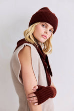 Load image into Gallery viewer, Merino Wool Fingerless Gloves - Dark Walnut Brown