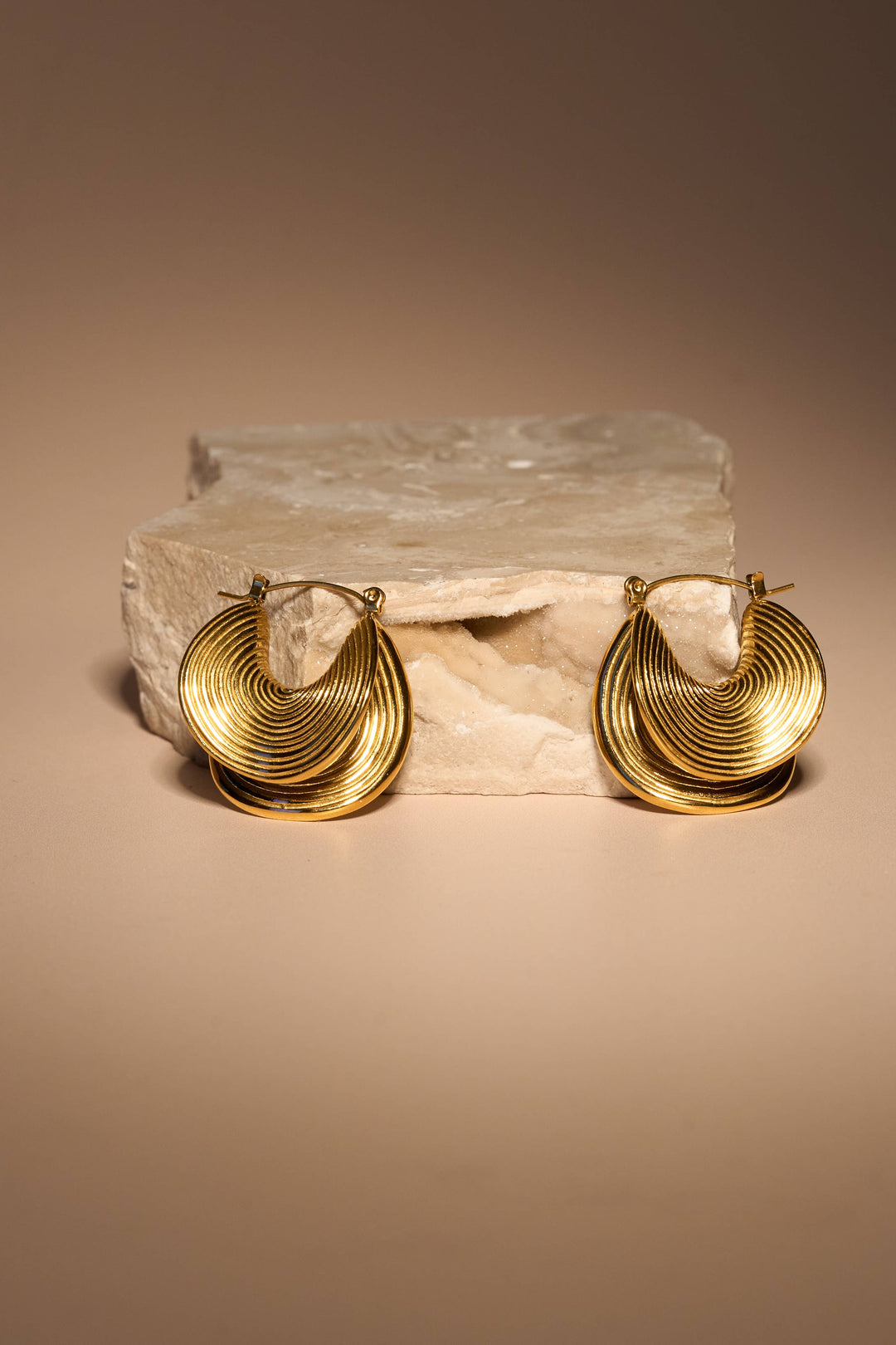 Calypso Hoops - 18K Gold Plated or Stainless Steel PJ398
