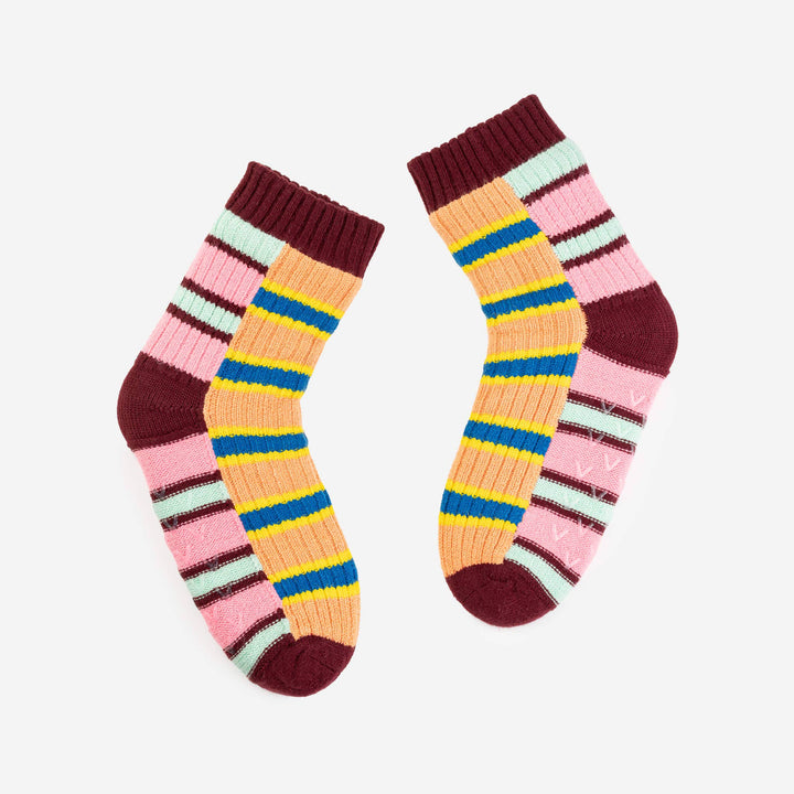 Zipper Stripe House Socks VR979