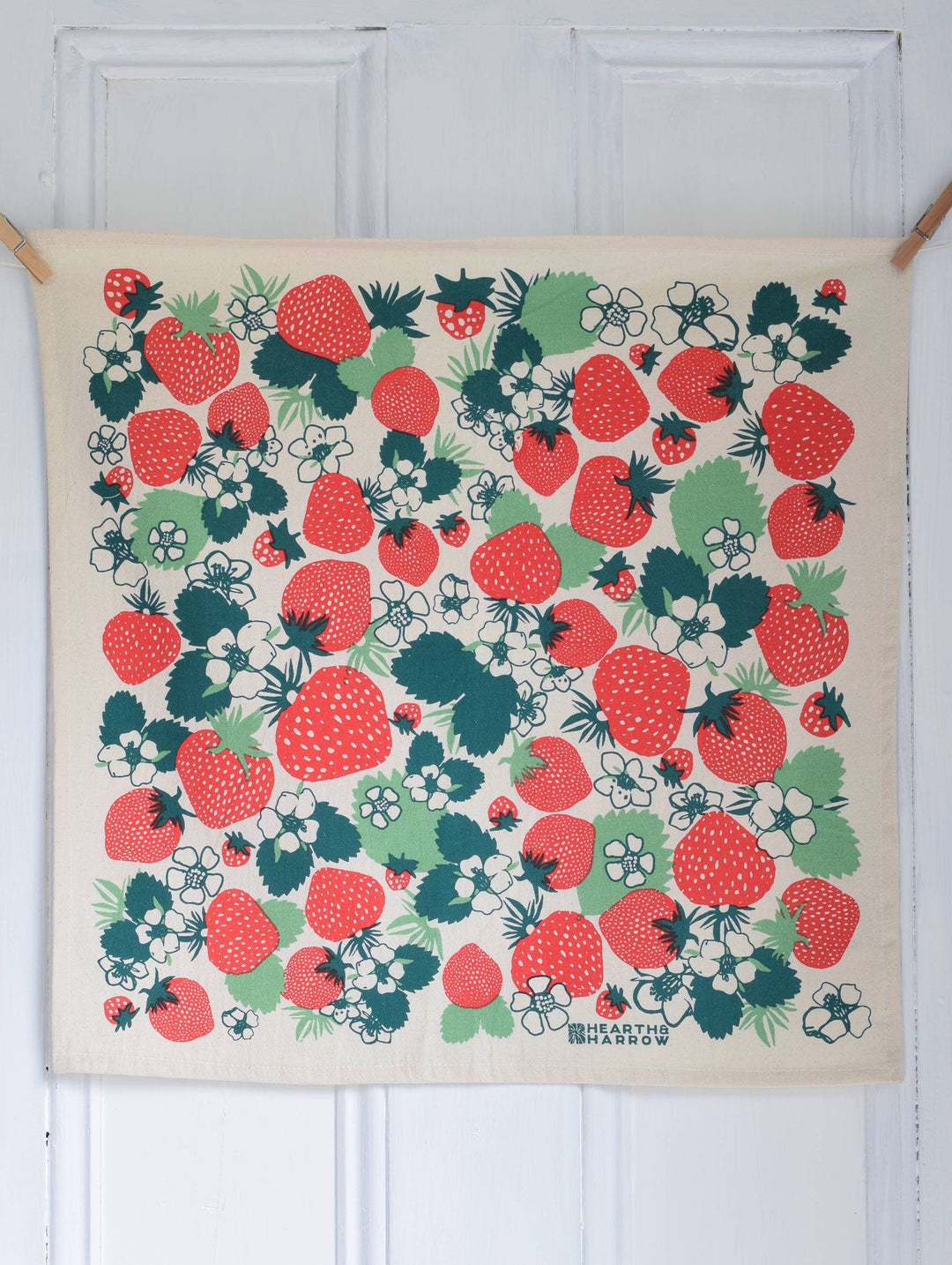 Organic Cotton Strawberry Napkins - 20" x 20" - Set of 4 HH768