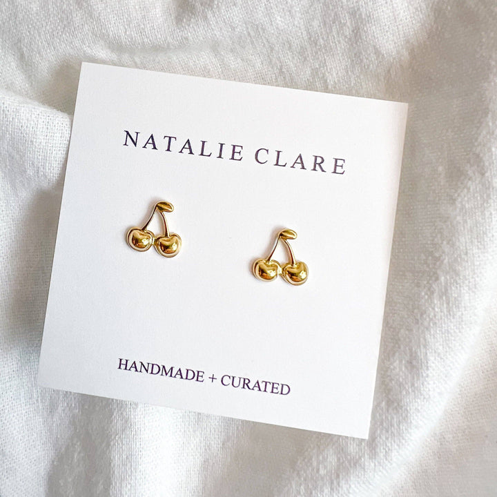 Gold Cherry Studs NC90