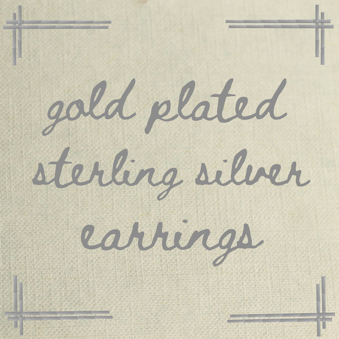 Gold Wreath Circle Stud Earrings SP587
