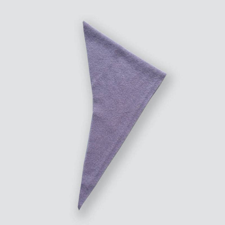 Solid Color Knitted Wool Blend Triangle Scarf for Women SL499