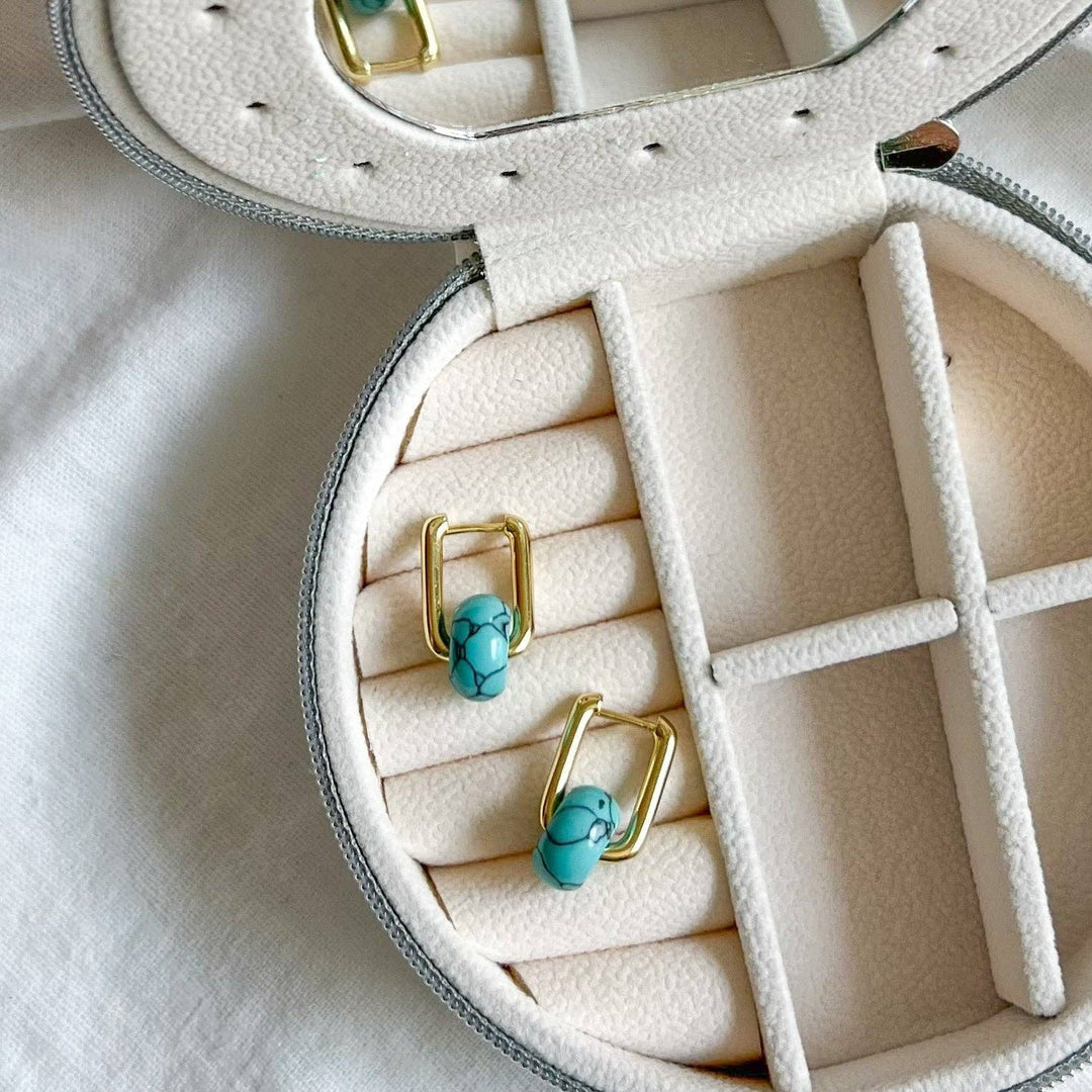 Turquoise Huggie Hoop NC28