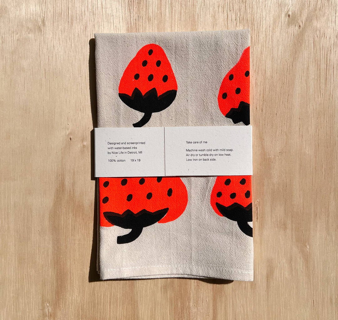 Strawberry Tea Towel NICE7