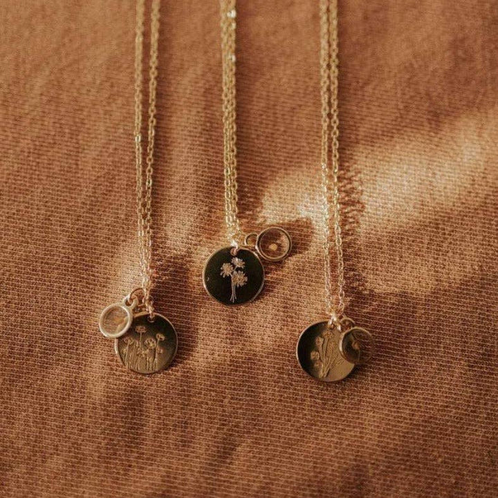 Wildflower Necklace with Mustard Seed MA24