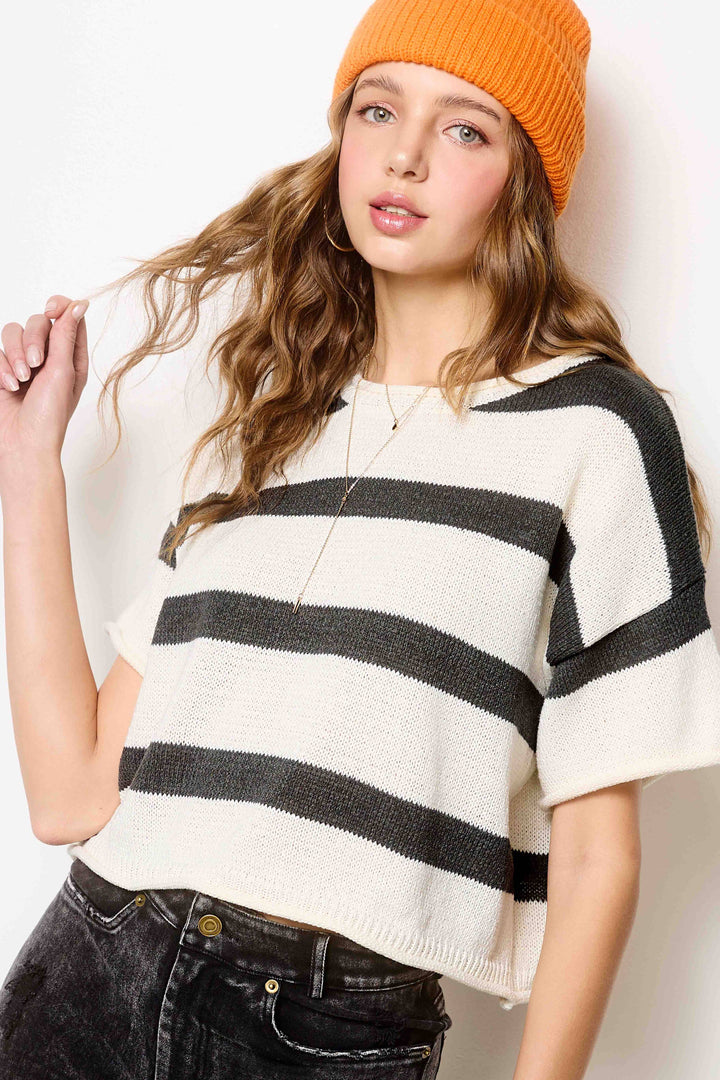Boxy Sweater Top LM101