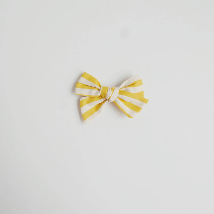 Sunny Stripe - Baby Mess Bow