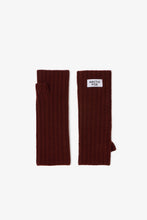 Load image into Gallery viewer, Merino Wool Fingerless Gloves - Dark Walnut Brown