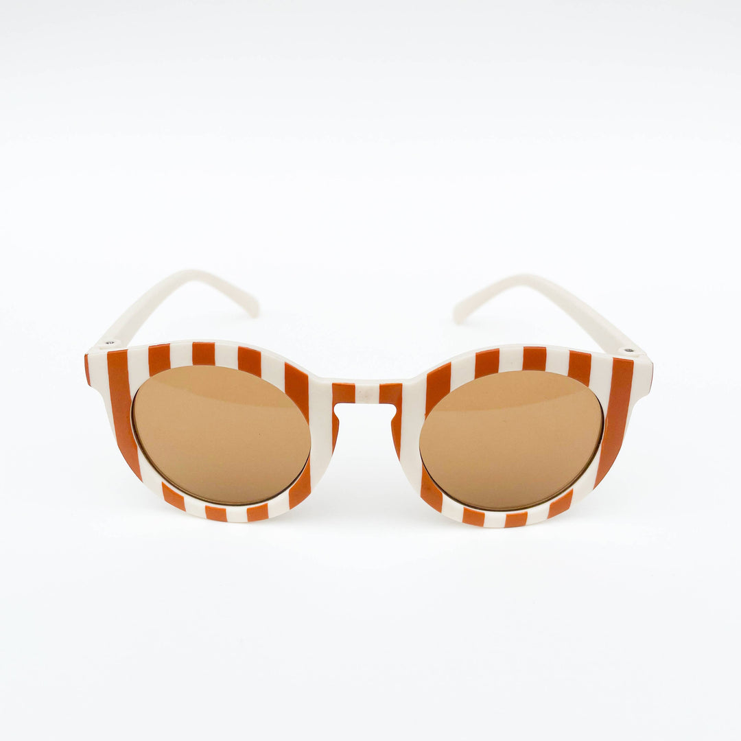Cabana Cream &amp; Tan Stripe Kids Toddler Sunglasses