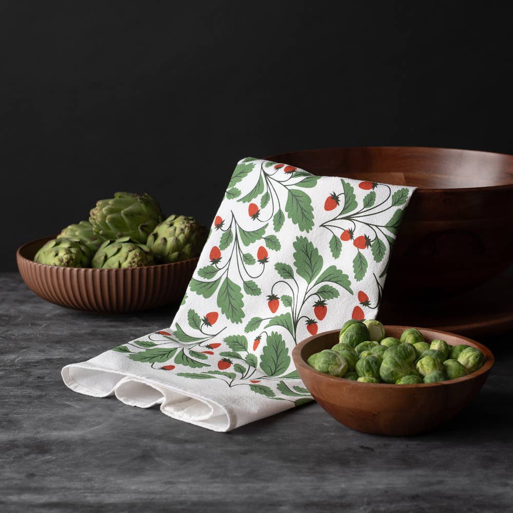 Strawberries Tea Towel / Kitchen Decor / Midwest Made HM106