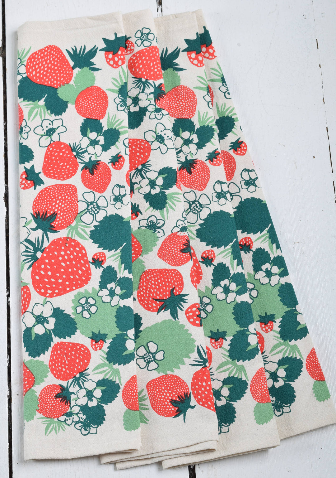 Organic Cotton Strawberry Napkins - 20" x 20" - Set of 4 HH768